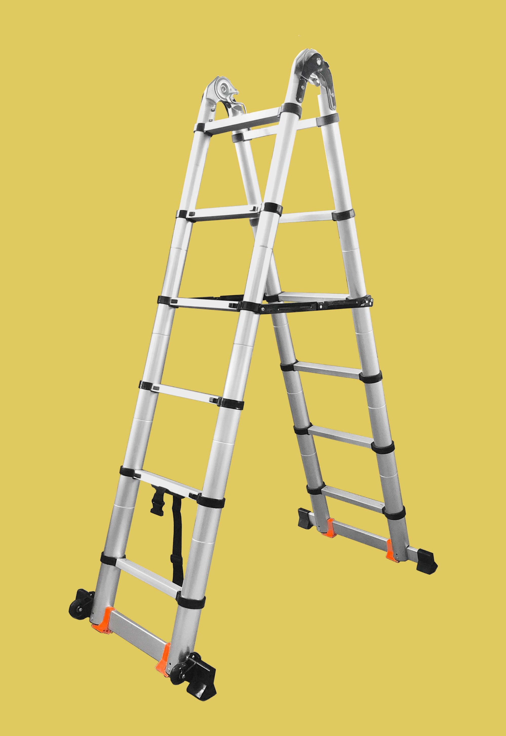 Multiple use Telescopic ladder