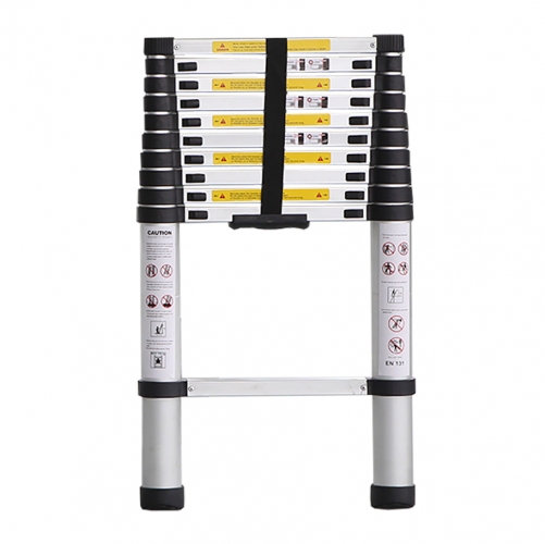 Easy to store aluminum telescopic collapsible extension ladder