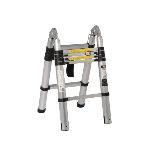 Portable heavy A frame telescopic ladder EN131