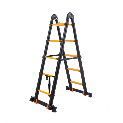Double Telescopic Step Aluminum Ladder