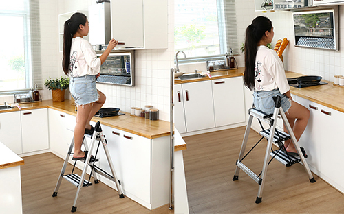 aluminum home ladder,kitchen step ladder, step up stool,wide step ladder with handrail,household step ladder,aluminum ladder manufacturer deyou,folding 2 step stool,ladder stool,tall step ladder,metal step stools