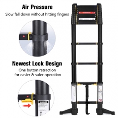 Slow Fall Down Telescopic Step Ladder