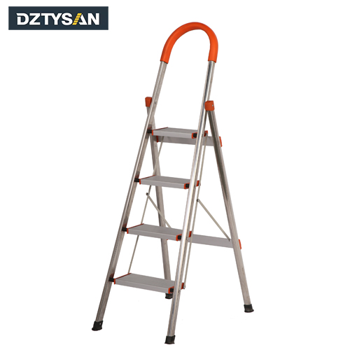High Enough Stainless Steel Step Garage Household Ladder