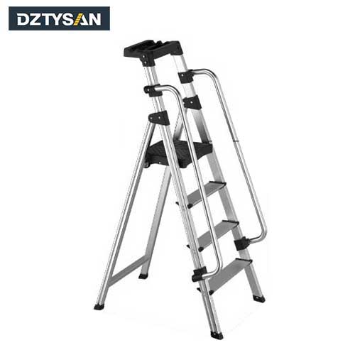 Aluminum Tool Tray Home Ladder with Handrail