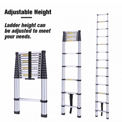 Easy Transportation 3.8M/12.5FT Aluminium Telescopic Ladder