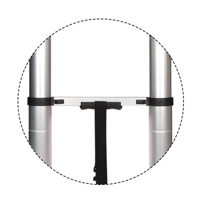 ergonomic grip handle of telescopic extension ladder