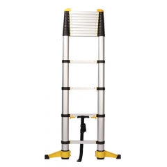 GOKULAD Anodized Aluminium Soft Close Telescopic Ladder 3.8M
